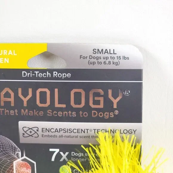 Playology Dog Toy All Natural Dri-Tech Rope Chicken Scent SMALL Up To 15 lbs NEW - Picture 3 of 7